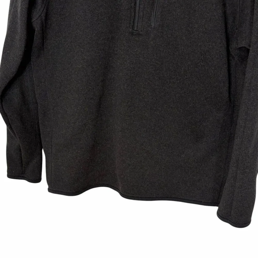 Patagonia Mens Better Sweater 1/4 Zip Fleece Pullover Black 25522 Large